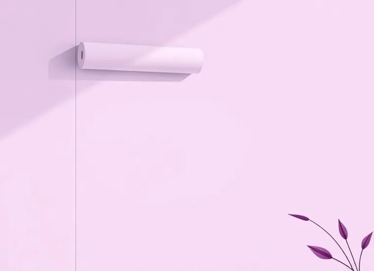 Pose de papier peint, rouleau et brosse à maroufler